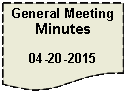 Flowchart: Document: General Meeting Minutes04-20-2015