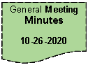 Flowchart: Document: General Meeting Minutes10-26-2020