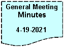 Flowchart: Document: General Meeting Minutes4-19-2021