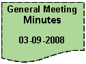 Flowchart: Document: General Meeting Minutes03-09-2008