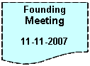 Flowchart: Document: Founding Meeting11-11-2007