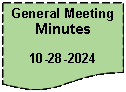 Flowchart: Document: General Meeting Minutes10-28-2024
