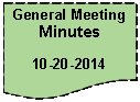 Flowchart: Document: General Meeting Minutes10-20-2014