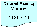 Flowchart: Document: General Meeting Minutes10-21-2013